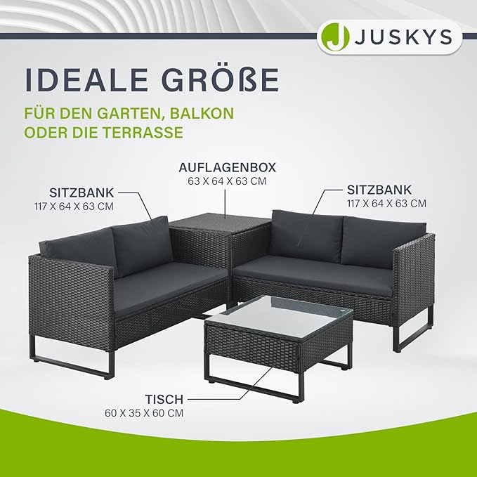 Gästesitzecke Kundensitzecke Messemöbel 4 Personen Polyrattan Lounge Messelounge mit Beistelltisch A – Thumbnail 9