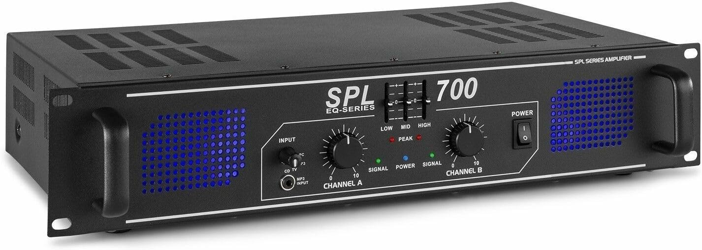 Musikanlage Mischpult DJ Lautsprecher Set Mobiles PA System Komplettset mit Verstärker Stativen und  – 4