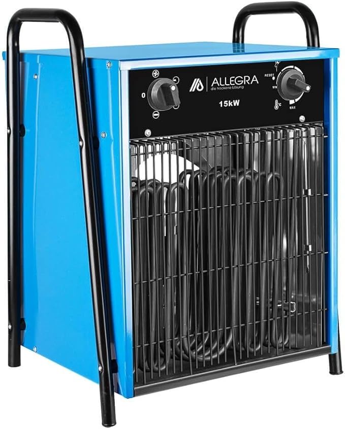 Heizlüfter 15000 W Elektroheizer Bauheizer 15 Kw Starkstrom Elektro Heizgebläse für Baustelle Werkst