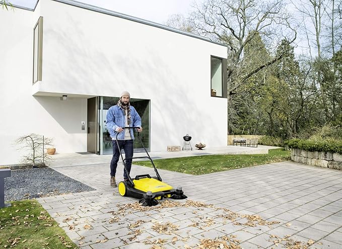 Kehrmaschine Bodenreinigungsgerät für den Außenbereich manuell Hof Wege Einfahrten Gehwege 3000 m² – 2