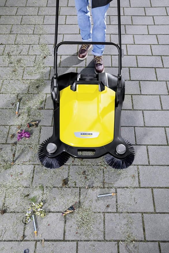 Kehrmaschine Bodenreinigungsgerät für den Außenbereich manuell Hof Wege Einfahrten Gehwege 3000 m² – 3