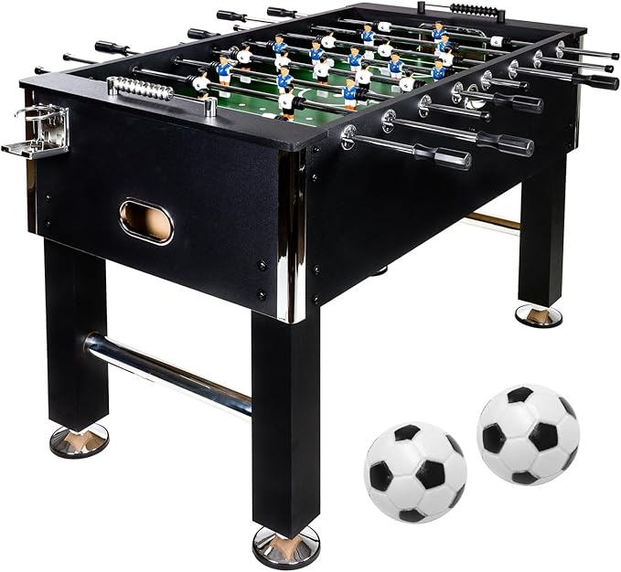 Tischkicker mieten Kickertisch Tischfußball Turnierkicker 2 – 4 Spieler inkl. 4 Bälle 140 x 73 x 87 