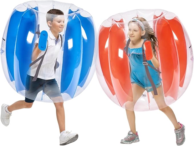 Aufblasbare Bumper Balls 2er-Pack Zorbing Kids 91 cm große Bälle PVC-Bumper Ball für Outdoor-Mannsch
