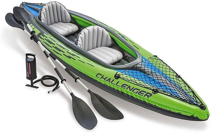 2er Kajak Schlauchboot Boot aufblasbares Kajak 351 x 76 x 38 cm – 3-teilig Campingurlaub 2er Kajak