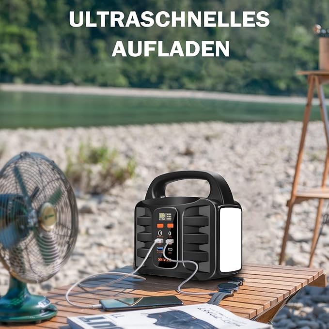 Handyladegerät tragbare Powerstation Solargenerator Ladegerät Stromgenerator Stromquelle 99Wh SBAOH  – 2