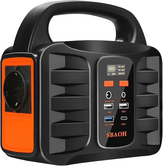 Handyladegerät tragbare Powerstation Solargenerator Ladegerät Stromgenerator Stromquelle 99Wh SBAOH