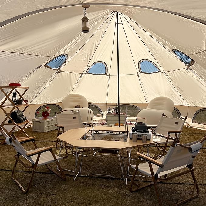 Campingzelt Großraumzelt 8-12-Personen-Familienzelte Gruppenzelt mit Regenschutz Kabinenzelte Musikf – 5