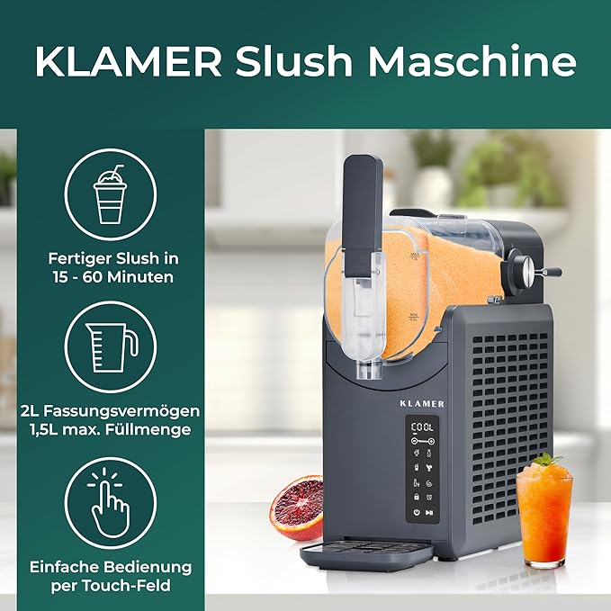 Slush Maschine privat mit 5 voreingestellten Programmen: Slushie Cocktail Milchshake Frappé Wein aut – 3