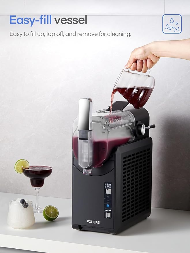 Slush Maschine 2L Slush Cocktail für Zuhause keine Eiswürfel erforderlich Selbstreinigend 5-in-1 mit – 4