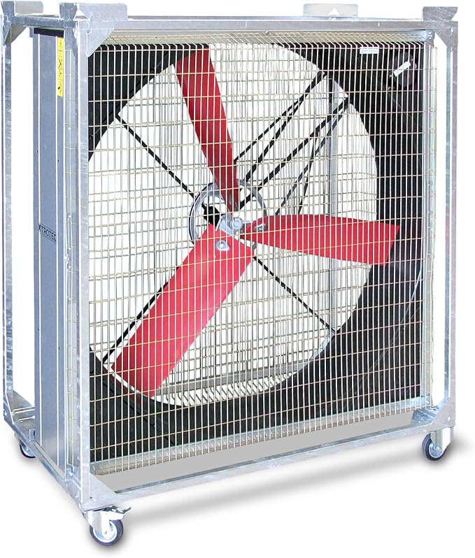 Ventilator gewerblich Windmaschine Wurfweite 138 m 45.600 m³/h 72 x 139,5 x 162,5 cm