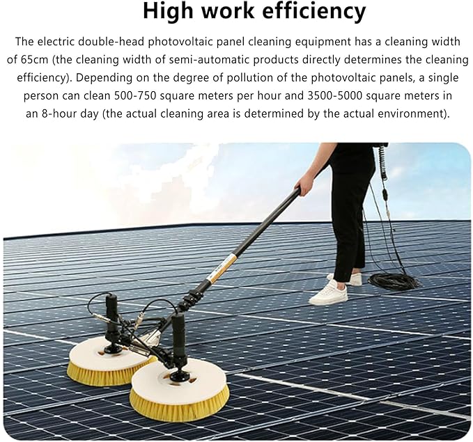 Reinigungsgerät Solarmodule Photovoltaikanlagen Reinigung großer Flächen wassersparendes Design Wass – 4
