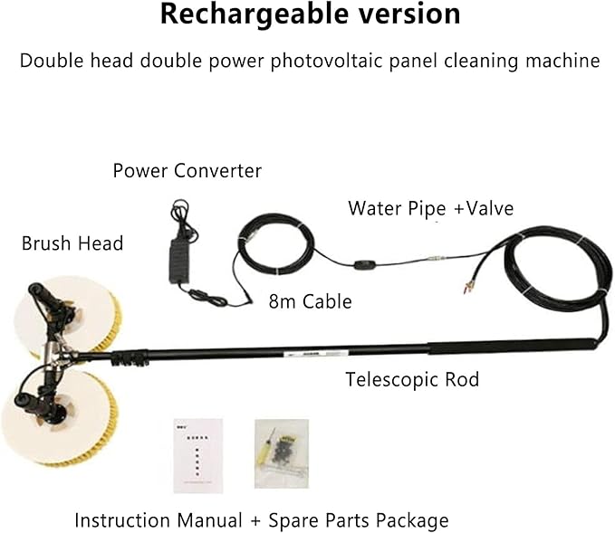 Reinigungsgerät Solarmodule Photovoltaikanlagen Reinigung großer Flächen wassersparendes Design Wass – Thumbnail 11