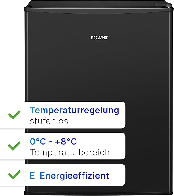 Mini-Kühlschrank 58 L 450x450x632 230 V kleiner Getränkekühlschrank Campingkühlschrank Glasablag – 4