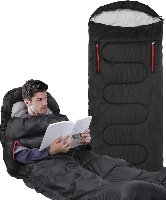 Schlafsack 3-4 Jahreszeiten Deckenschlafsack – 220 x 84 cm wasserdichter leichter Deckenschlafsack f