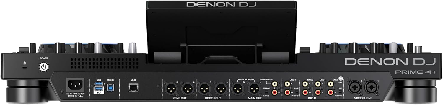 DJ Controller Prime 4+ Standalone-DJ-Controller mit Stem-Trennung auf 4 Decks WiFi-Streaming Drop-Sa – Thumbnail 8