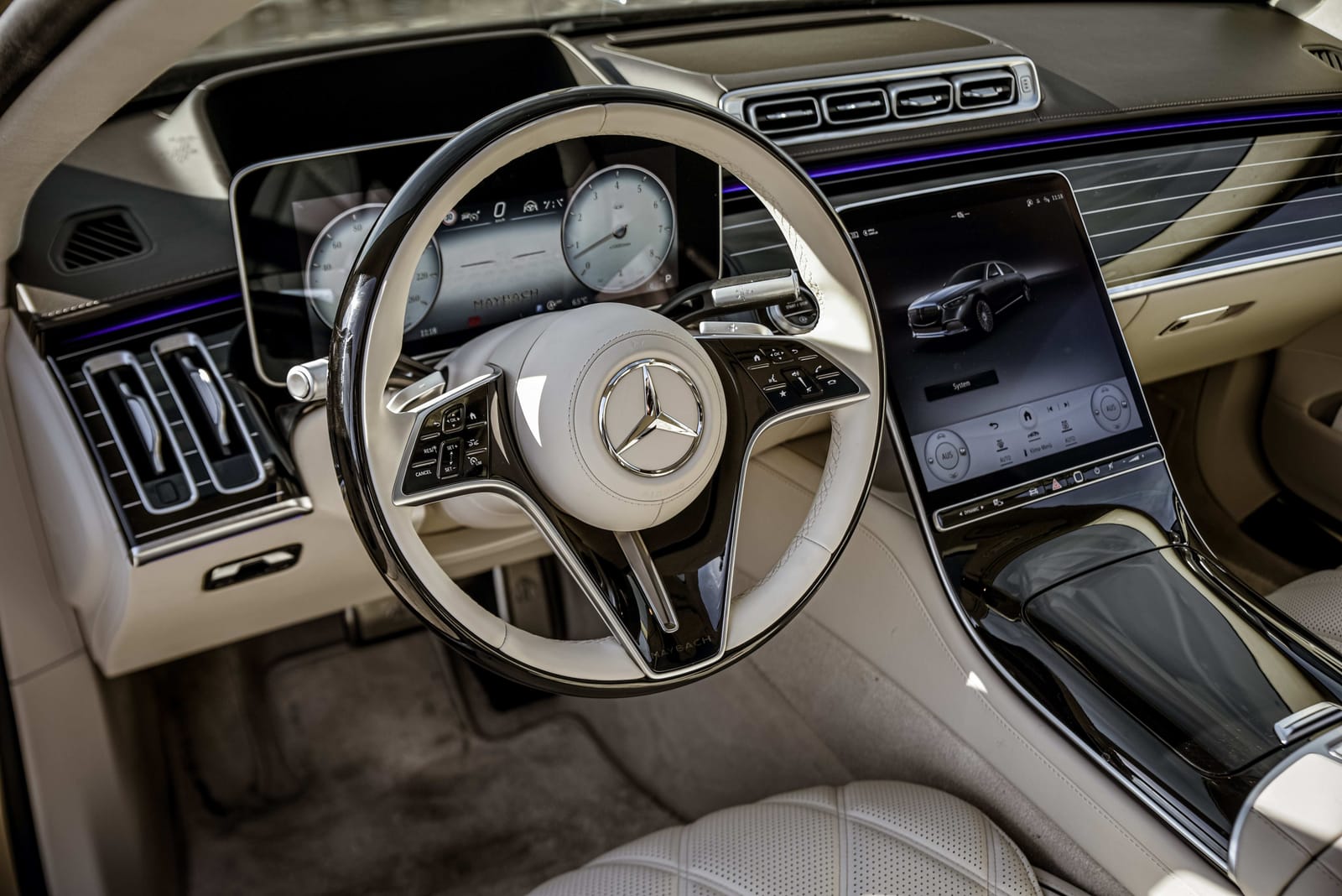 Mercedes-Benz Maybach S680 2025 V12 mieten Berlin Hochzeitswagen Brautauto Luxusauto S-Klasse – Thumbnail 10