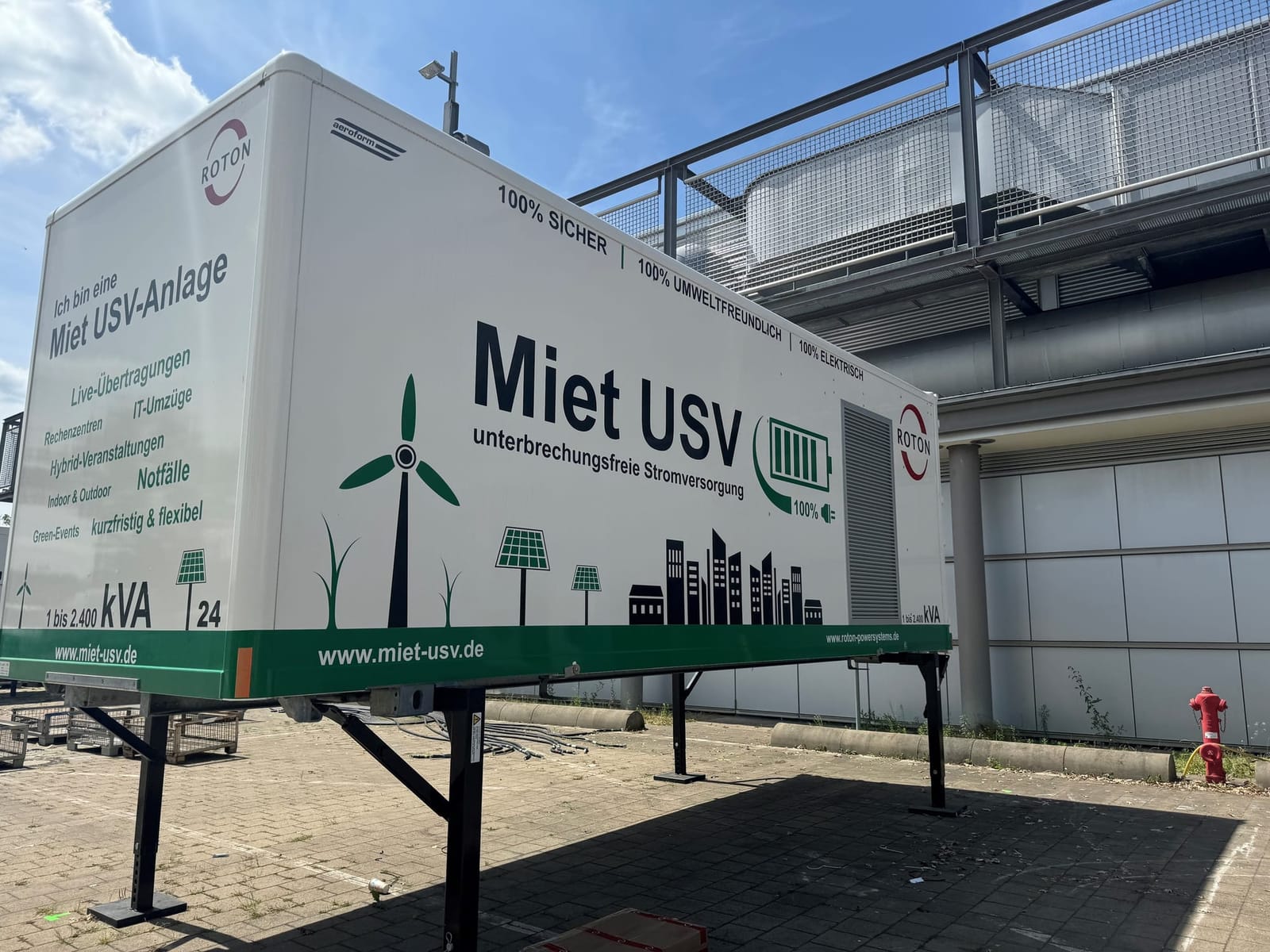 USV ROTON mobile USV PowerStation - Outdoor 600 kVA – 2