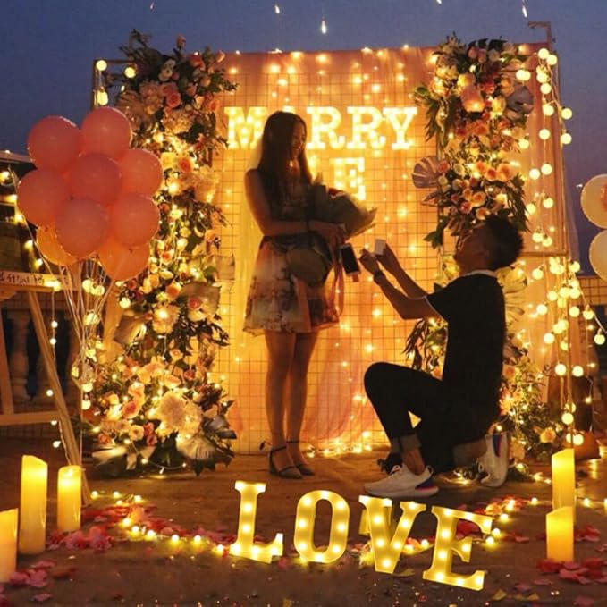 LOVE Leuchtschilder 22 cm LED Deko Buchstaben Leuchtschild Love Hochzeitsdeko Schild batteriebetrieb