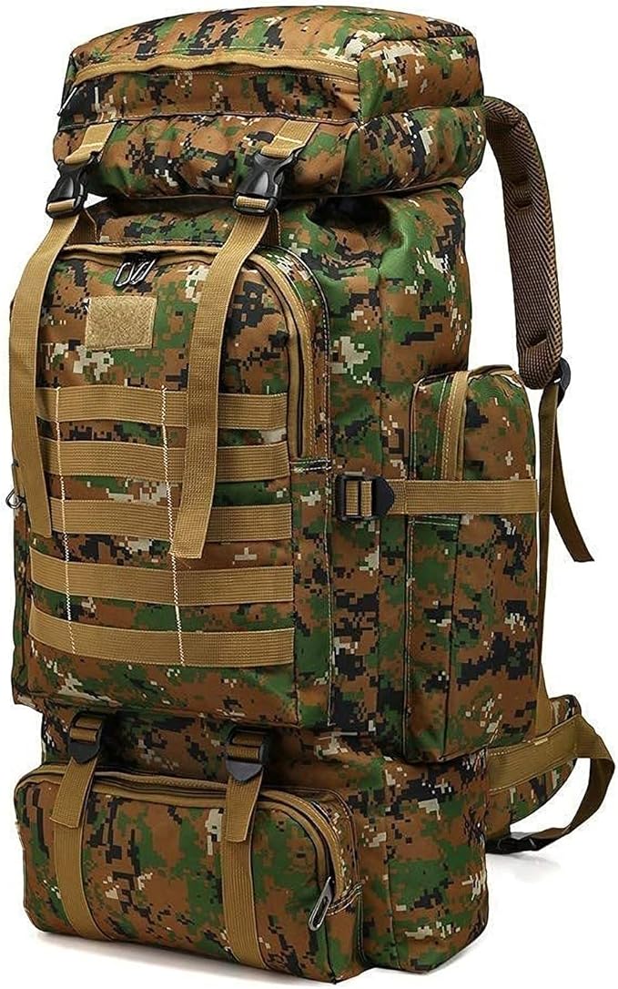 Kampfrucksack 80L Tarnrucksack Angelrucksack Bergsteigerrucksack Militärrucksack Camouflage Rucksack