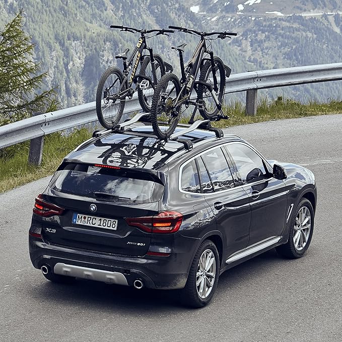 2 Stück Fahrradträger Dachträger für E-BIKES Fahrräderhalter Fahrradhalter Thule Upride, Schwarz/Sil – Thumbnail 7