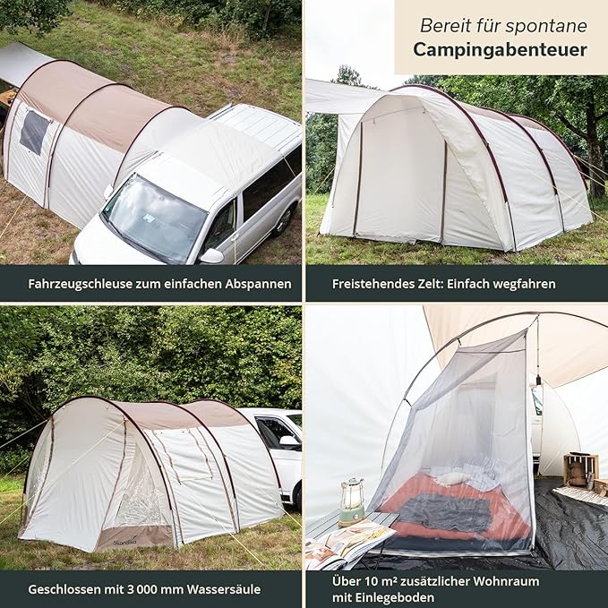 Busvorzelt Buszelt Bullizelt Minivanzelt Vorzelt Urlaub Campingzelt Winterzelt Camper Tramp – 3