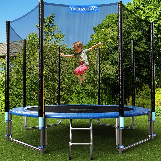 Trampolin Kindertrampolin Gartentrampolin Ø 366 cm TÜV SÜD GS zertifiziert Komplettset