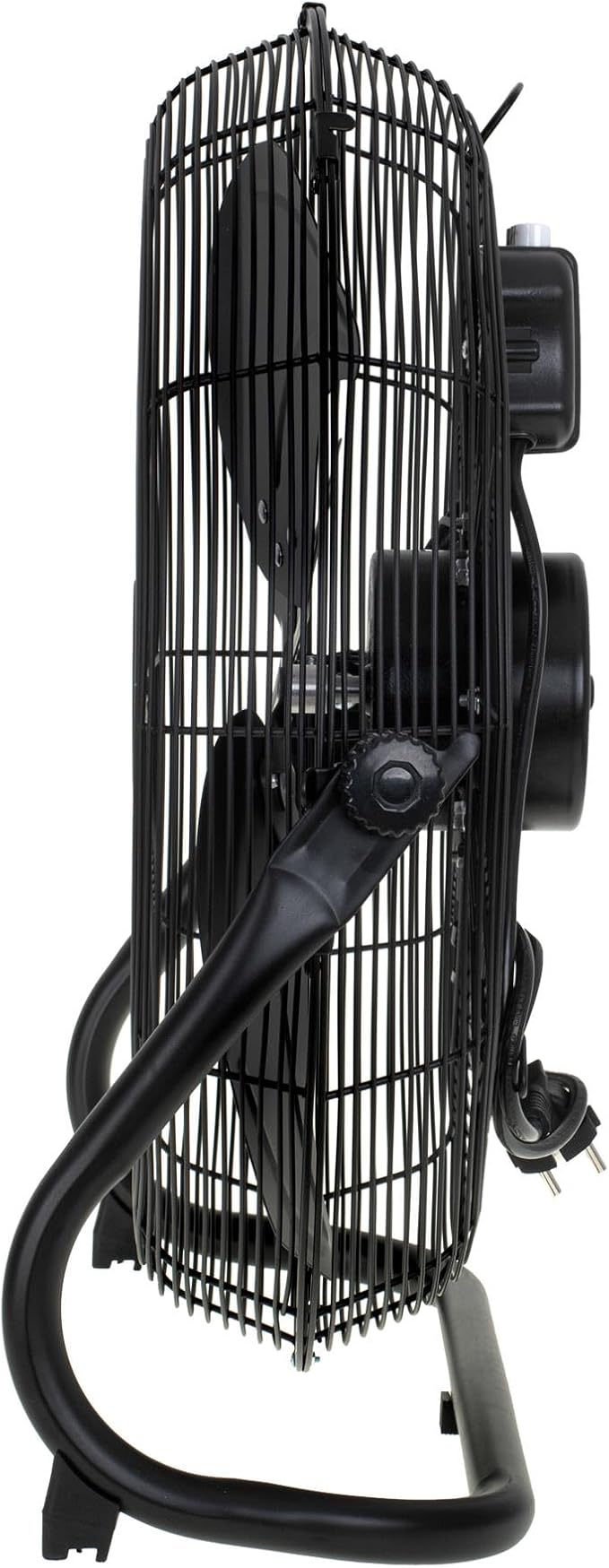 Ventilator Standventilator Windmaschine 45 cm 200 W Chrom 3 Geschwindigkeiten Aluminiumflügel leise – 5