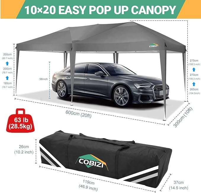 Faltpavillon 1 Stück Zelt Pavillon wasserdicht 6 Seitenwände 4 davon mit Fenster 4 x 6 m 24 qm – 5
