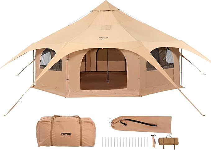 Canvas-Zelt Glockenzelt Jurtenzelt 5 x 5 x 2,8 m bis zu 10 Personen – 2
