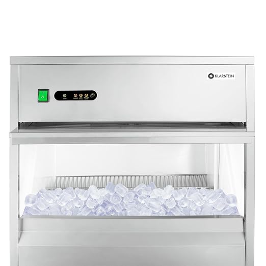Professioneller Eiswürfelbereiter 50 kg Eiswürfelmaschine 10 kg Vorratsfach LED