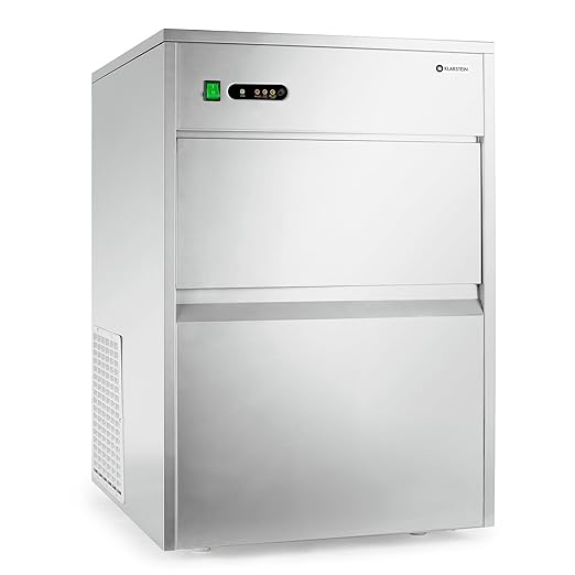 Professioneller Eiswürfelbereiter 50 kg Eiswürfelmaschine 10 kg Vorratsfach LED – 2