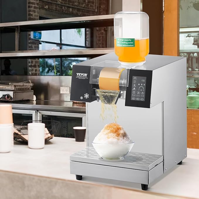 Schneeflocken-Eisbereiter Milchshake Softeis 240 kg/24 h Edelstahl-Eisrasierer Schneekegel-Maker