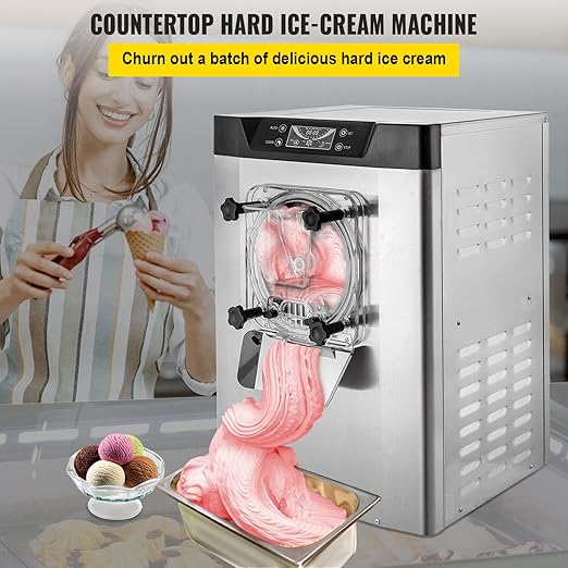 Harteismaschine kommerziell Eismaschine Streicheis 16-20 L/h Eiscreme 1400 W mit intelligentem LCD
