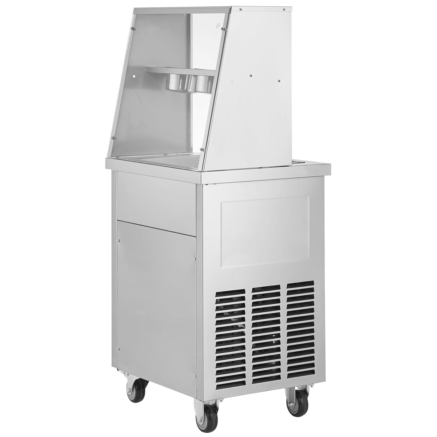 Eismaschine zum Frittieren Eisbereiter von Eisrollen quadratische 14 x 14 Zoll große Pfanne – Thumbnail 14