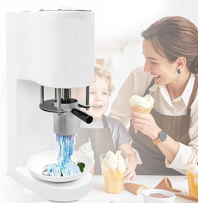 Spaghettieis Maschine Nudeleis Maschine Softeis 80 W Eismaschine für professionelles Spaghettieis