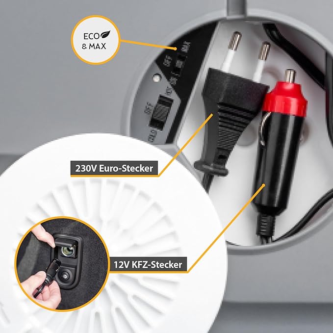 Kühlbox mobiler Kühlschrank Minikühlschrank 12V 32 Liter zum Warmhalten oder Kühlen Thermoelektrisch – Thumbnail 7