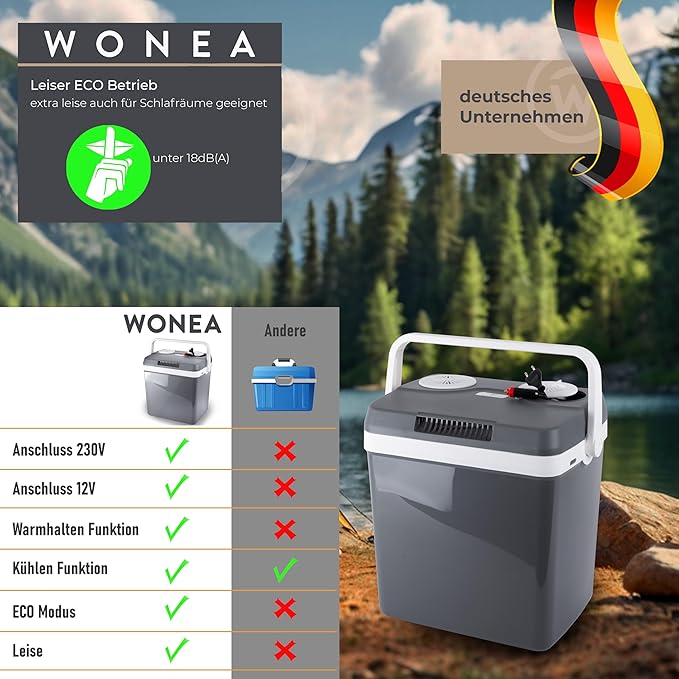 Kühlbox 32L elektrisch 12V + 230V Kühlen und Heizen elektrische Kühlbox Thermoelektrische Kühlbox – 3