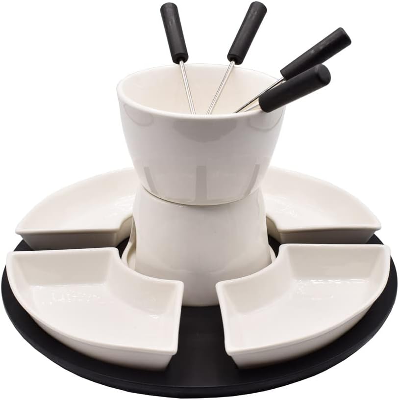 Fondue-Set Schokoladenfondue Käsefondue Schokoladenschmelze Käseschmelze – 5