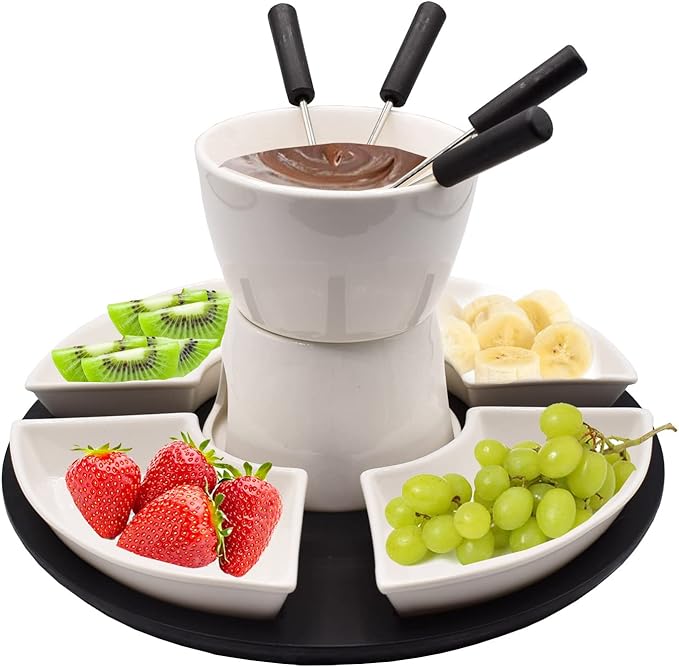 Fondue-Set Schokoladenfondue Käsefondue Schokoladenschmelze Käseschmelze 
