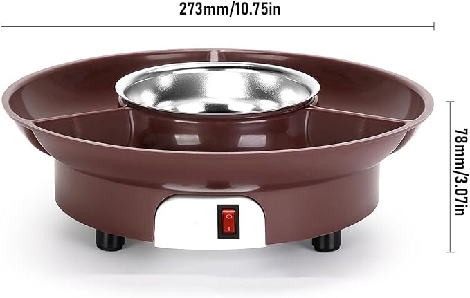 Schokoladenschmelze Schokoladenfondue Fondue Schokoladenschmelzmaschine Schokoladenfondue elektrisch – 3