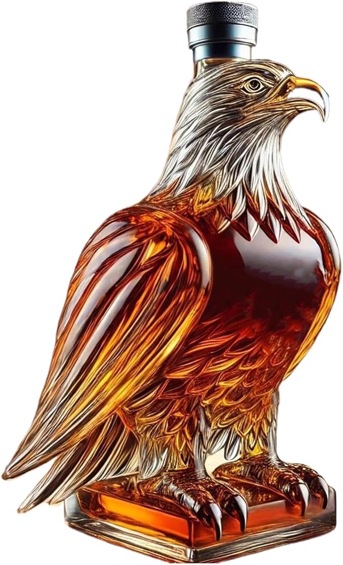 Whiskyflasche Adler Eagle Whisky-Dekanter Tischdekor Dekoration Whisky Eagle Glas-Dekanter Präsent – 2