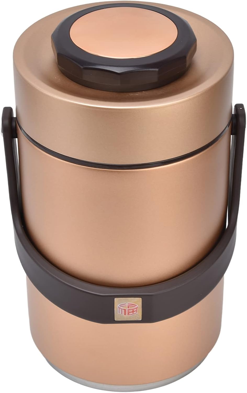 Thermobehälter gold Lebensmittelbehälter Warmhaltebehälter 2,3 l isoliert Edelstahl 3-lagig – Thumbnail 7