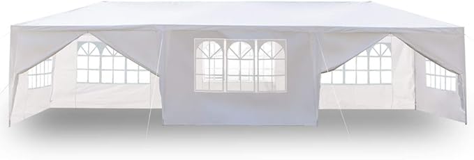 Hochzeitszelt Gartenpavillon faltbares Partyzelt Pavillon 3 x 9 m 27 qm wasserdicht mit 8 Wänden UV- – 2