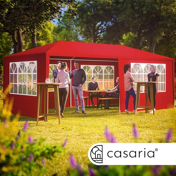 Festzelt 3 x 6 Festivalzelt Partyzelt Gartenzelt Pavillon UV-Schutz 18 m² Dachösen Fenster – 2