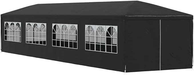Partyzelt Pavillon Gartenzelt Bierzelt Gartenpavillon 3 x 12 m Anthrazit – 4