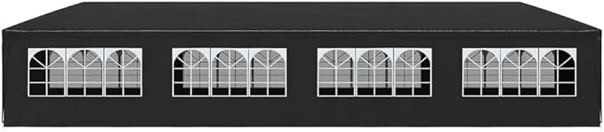 Partyzelt Pavillon Gartenzelt Bierzelt Gartenpavillon 3 x 12 m Anthrazit – Thumbnail 6