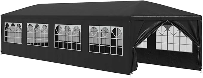 Partyzelt Pavillon Gartenzelt Bierzelt Gartenpavillon 3 x 12 m Anthrazit – 2