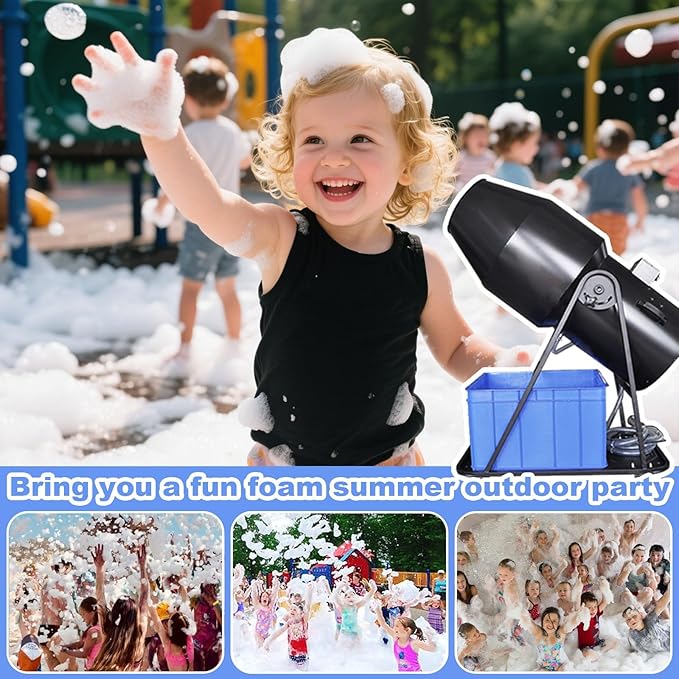 Party-Schaummaschine Schaummaschine 3000 Watt 10 – 14 m für Partys Bühnenschaummaschine – 3