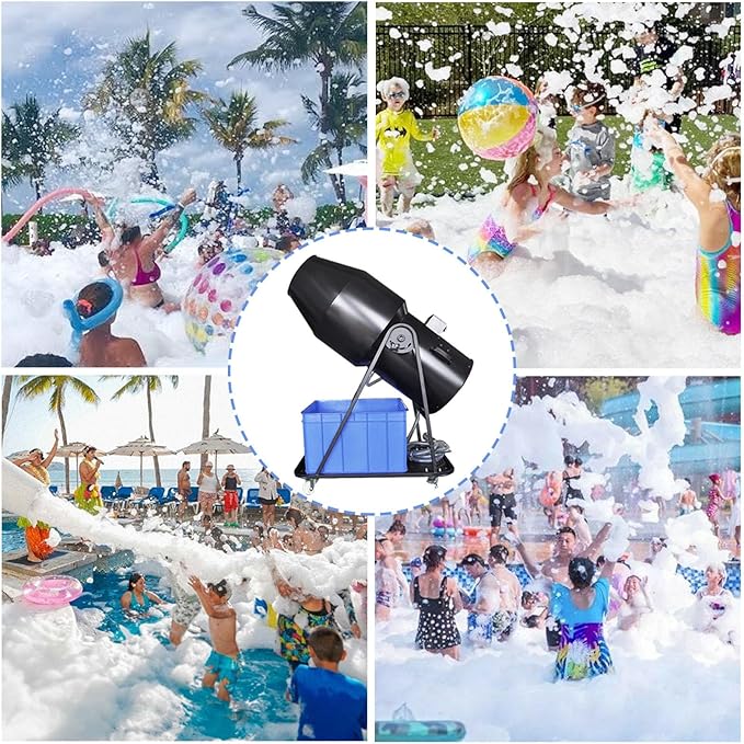 Party-Schaummaschine Schaummaschine 3000 Watt 10 – 14 m für Partys Bühnenschaummaschine – Thumbnail 8