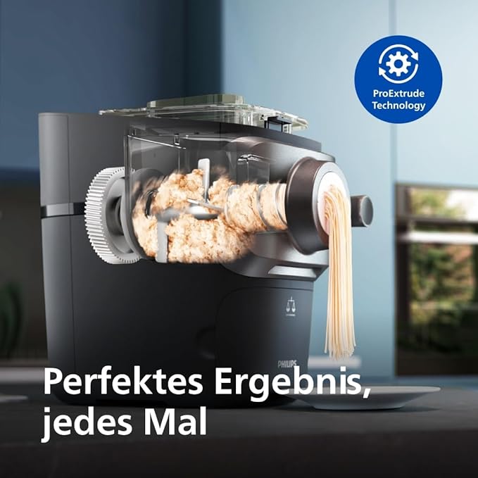 Nudelmaschine elektrisch Pasta Maschine automatisches Wiegen vollautomatisch 8 geformte Scheiben – Thumbnail 6